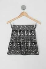 Saia de tricot  feminina estampada