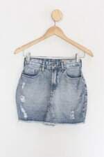 Saia Jeans m.officer feminina azul