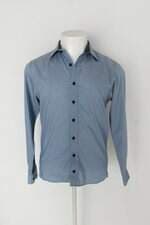 Camisa garbo feminina azul
