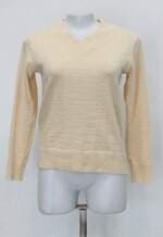 Blusa tricot feminina bege