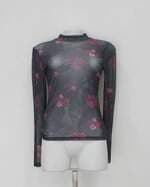 Blusa c&a feminina cinza com Transparência
