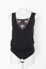 Body miss misy feminino preto com Recortes