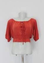 Blusa Ciganinha feminina laranja