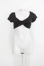 Blusa cropped renner feminina preta