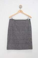 Saia essenciale feminina cinza com Forro