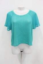 Blusa de tricot xpto feminina verde com Recortes