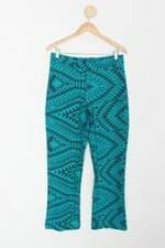 Calça de tecido feminina estampada com Cós com elástico