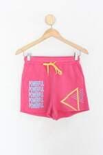 Shorts renner feminino rosa com Silk