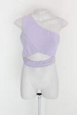 Blusa cropped chikatê feminina roxa