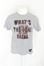 Camiseta fatal masculina cinza com Silk