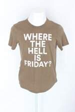 Camiseta hering masculina marrom com Silk