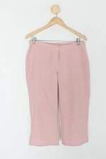 Calça de tecido feminina rosa