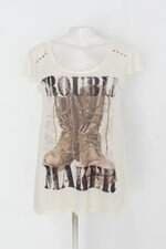 Camiseta carrefour feminina amarela estampada