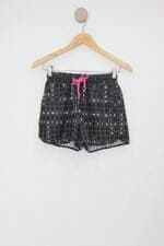 Shorts renner feminino preto estampado
