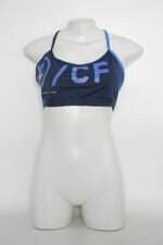 Top Esportivo feminino azul com Silk