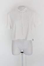 Blusa w halsa feminina branca