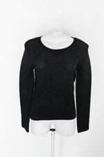 Blusa shoulder feminina preta