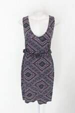 Vestido le lis blanc feminino estampado com cinto
