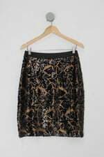 Saia cheroy feminina bicolor com Paetê