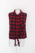 Regata feminina vermelha xadrez 