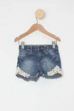 Shorts Infantil kids demin girls azul