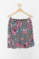 Saia belulii feminina estampada com Forro e Peplum