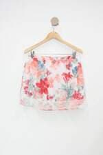 Saia hering feminina floral com Forro e Renda
