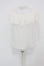 Blusa riachuelo feminina off-white com Sobreposição