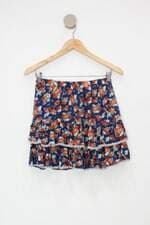 Saia coloripa feminina estampado com Forro e Renda