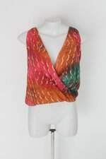 Regata cropped my place feminina estampada com Forro