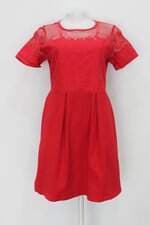 Vestido feminino vermelho com Tule