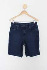 Bermuda jeans scalon feminino azul