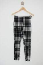 Calça de tecido feminina estampada