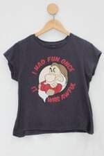 Blusa Infantil disney roxa com silk 