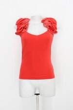Blusa lelux feminina laranja com Babado