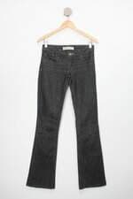 Calça de sarja trf denim feminino preto