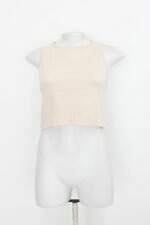 Cropped renner feminino bege