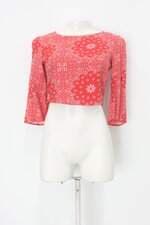 Blusa lez a lez feminina vermelha estampada 