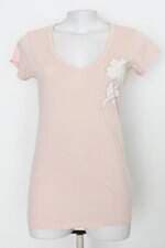 Camiseta guess feminina rosa com Silk e Strass