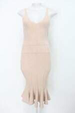 Vestido feminino rosa com Peplum