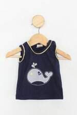 Blusa regata Infantil bela fase azul
