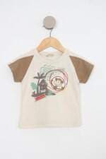 Camiseta Infantil mini & bambini colorida com bordado
