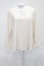 Blusa tess feminina bege com Barra Mullet