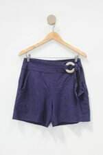 Shorts pistachio feminino azul com Aplique e Laço