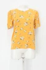 Blusa rovitex feminina amarela floral 
