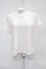 Blusa tess feminina off-white com Barra Mullet