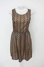 Vestido w.key fashion feminino bicolor com Cós com elástico