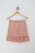 Saia feminina rosa com Forro