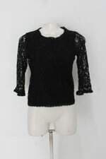 Blusa riachuelo feminina preta com Transparência