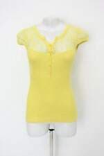 Blusa la femme carmim feminina amarela com Renda